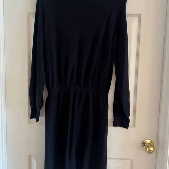 EVEREVE lightweight sweater dress with cute neck detail. Black. NWT. Size XL. - Picture 8 of 8